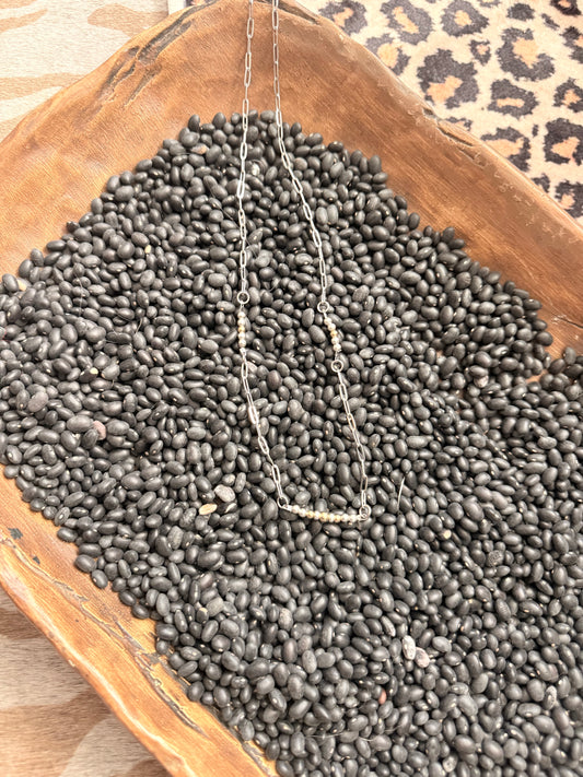 Mixed Metals Silver Necklace