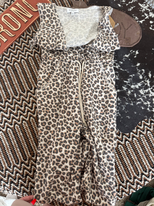 Cheetah Print Romper