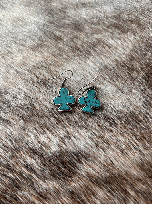 Turquoise Club Earrings