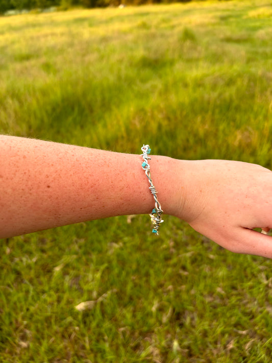 Turquoise Barbwire Bracelet