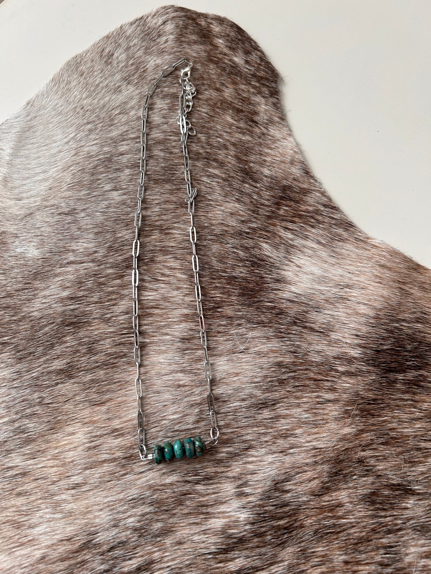 Authentic Turquoise Bar Necklace