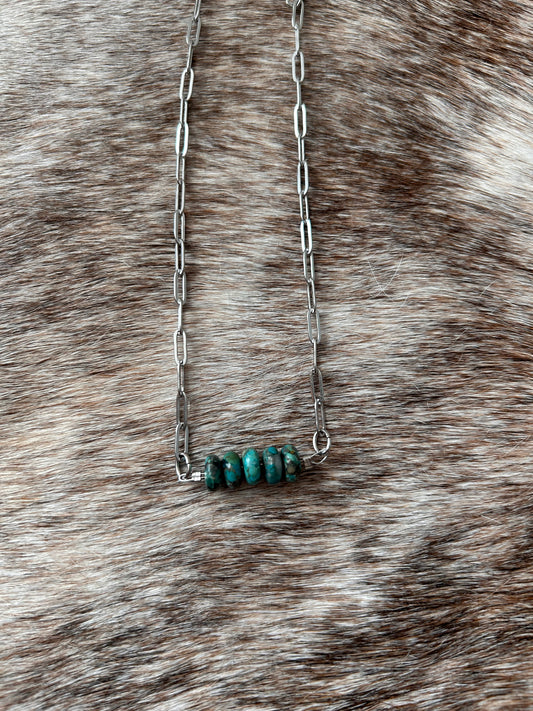 Authentic Turquoise Bar Necklace