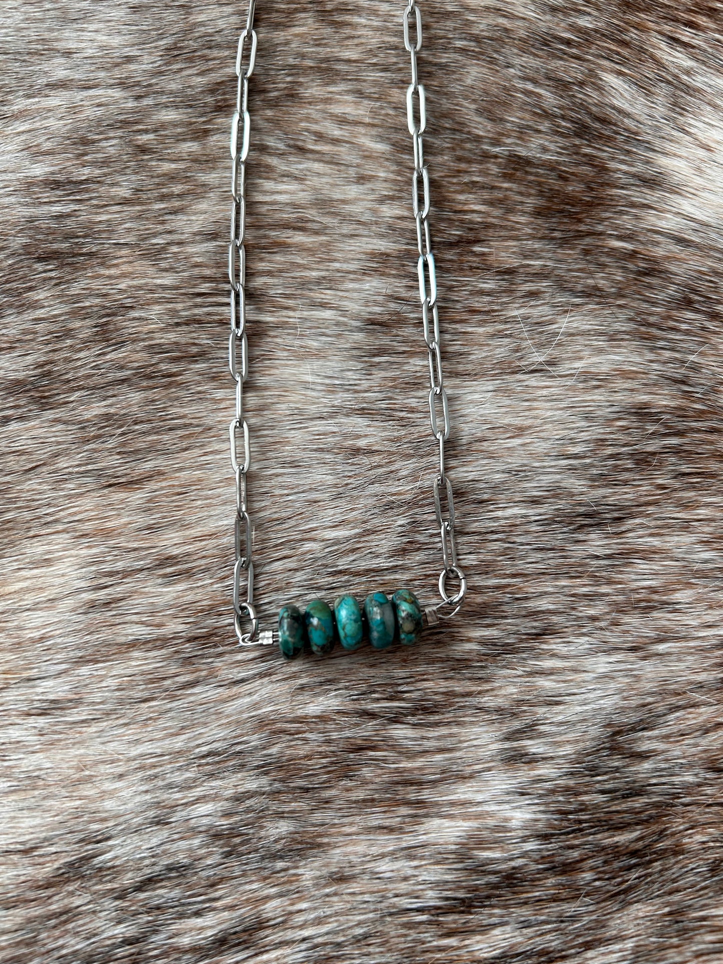 Authentic Turquoise Bar Necklace