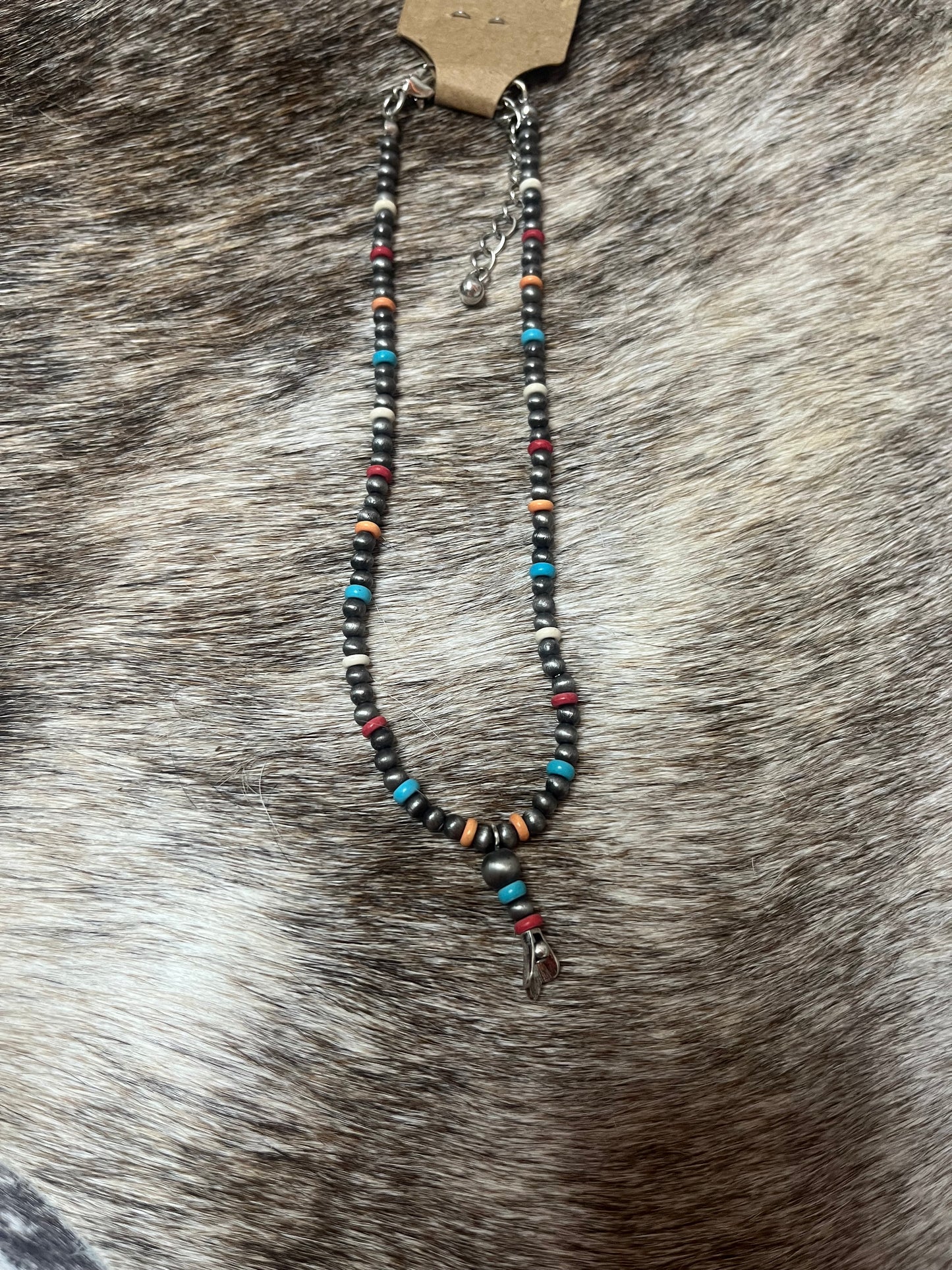 (faux) Navajo and Turquoise Necklace