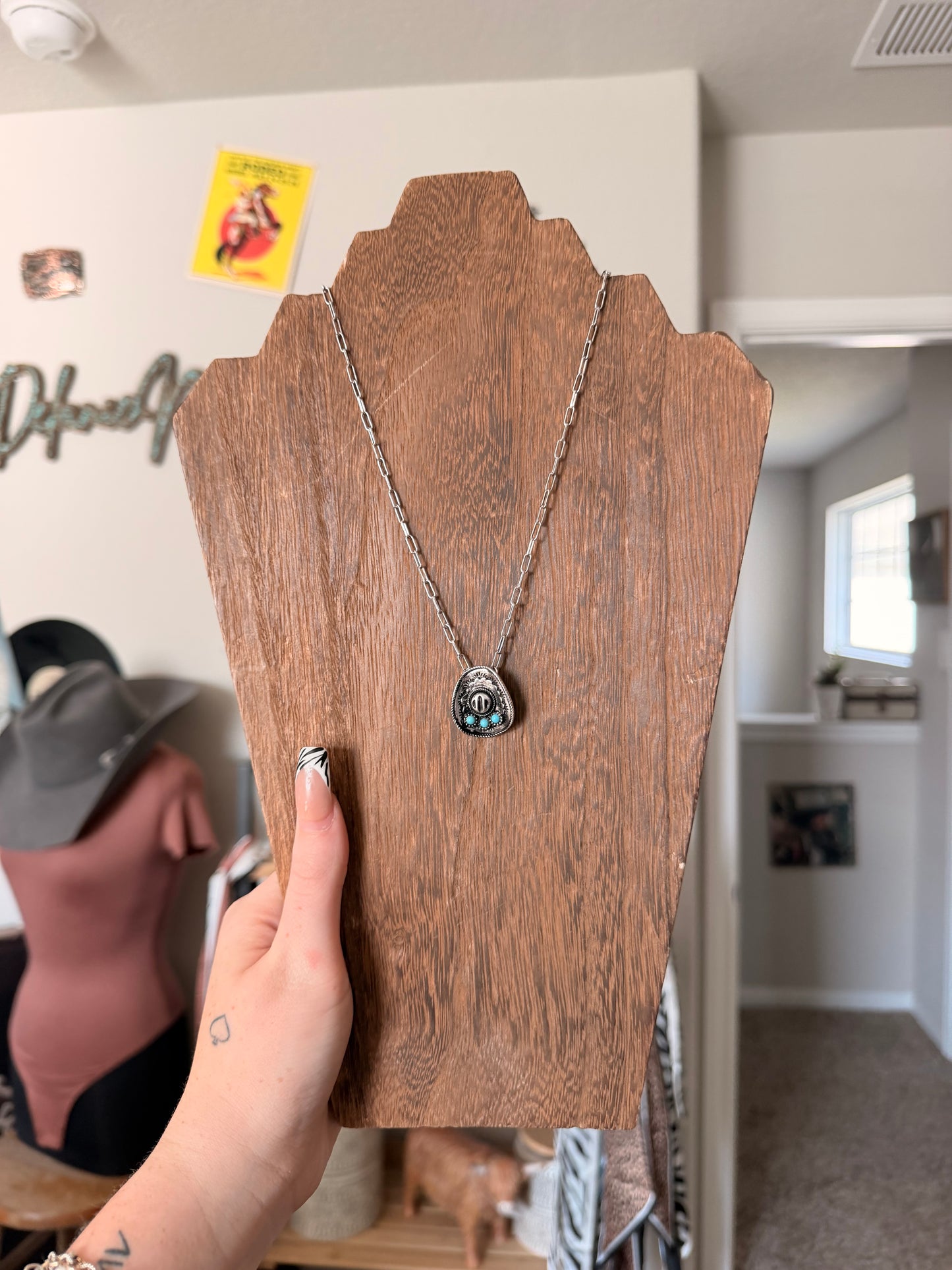 Cowboy Hat Necklace
