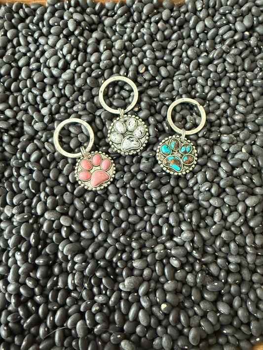 Paw Print Key Chain