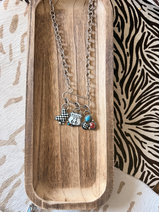 Paperclip Necklace Charm Necklace