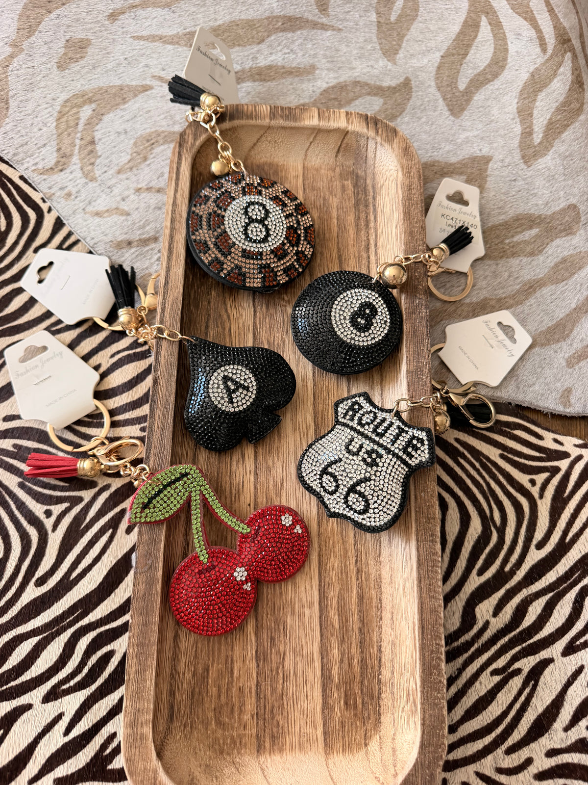 Bedazzled Keychains