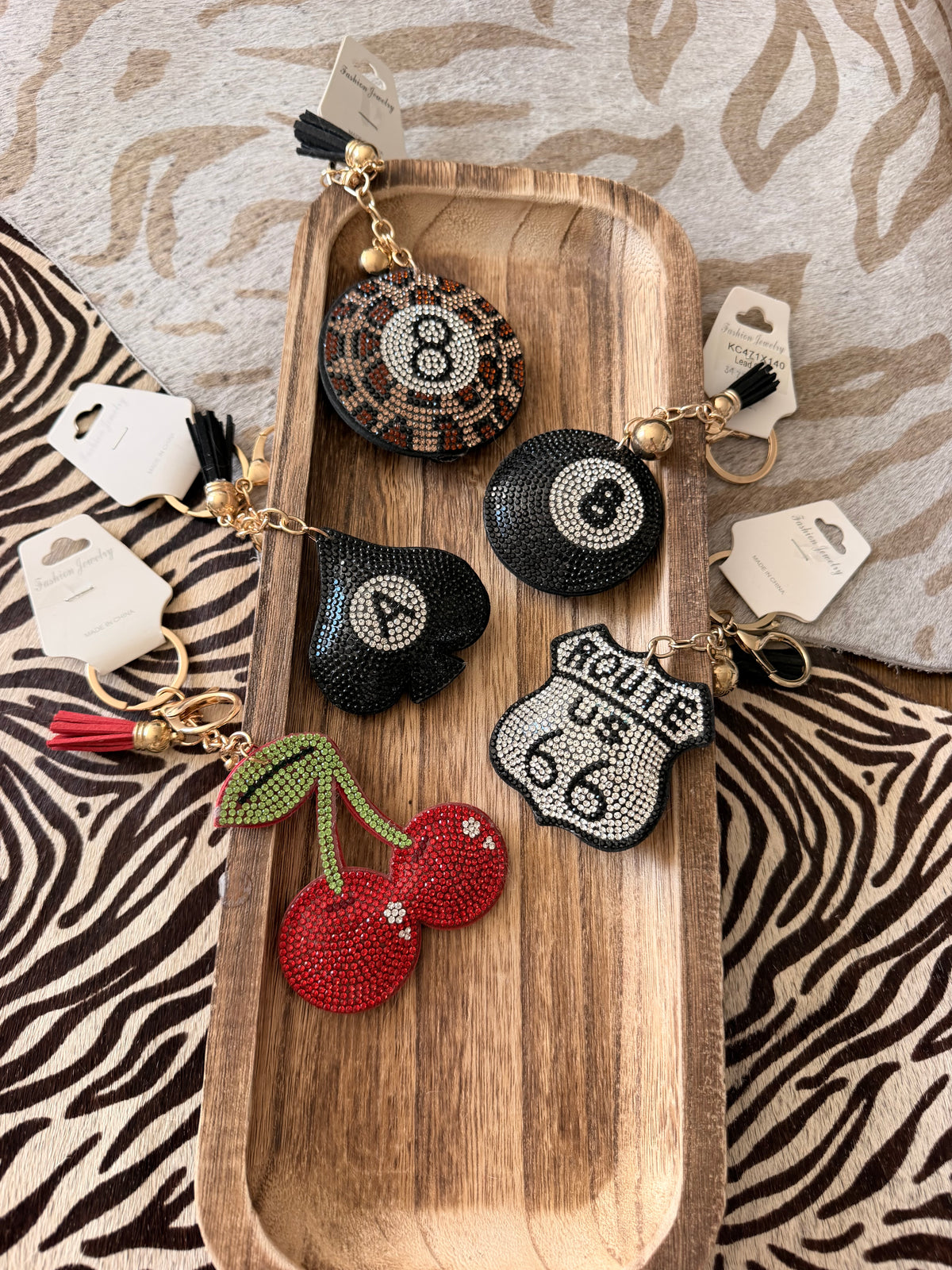 Bedazzled Keychains