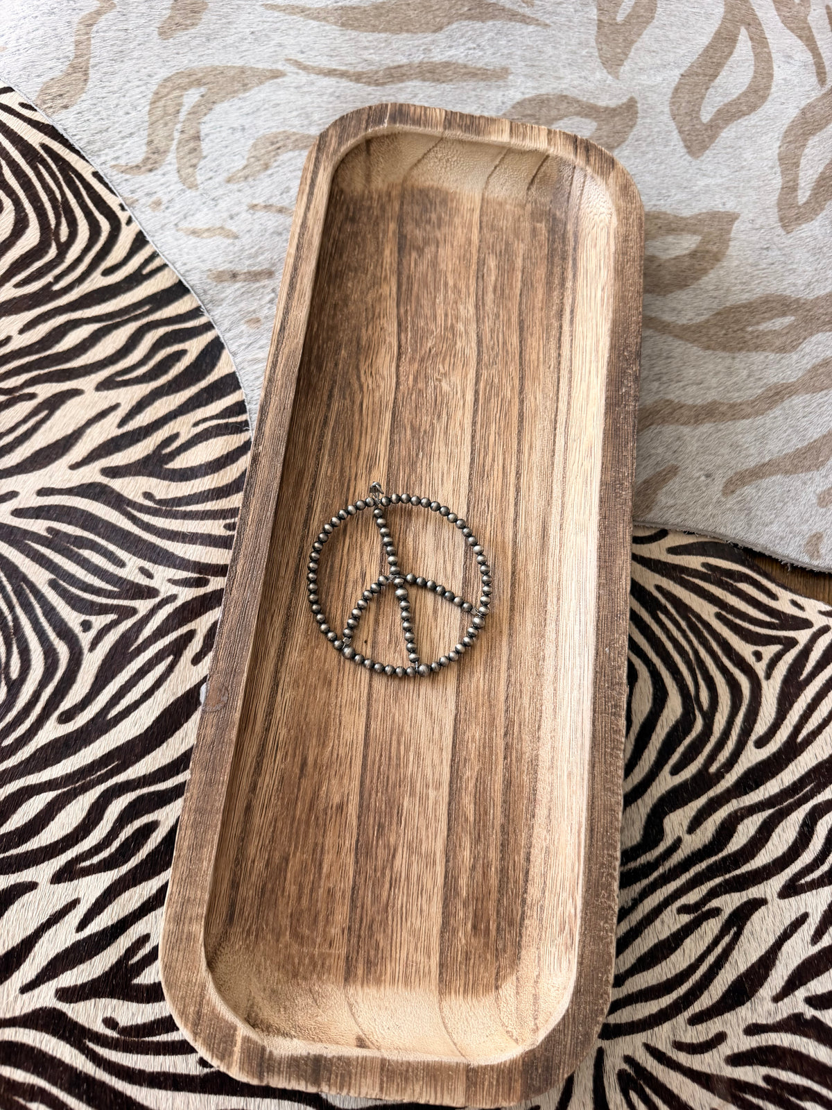 Sterling Silver Peace Sign Pendent