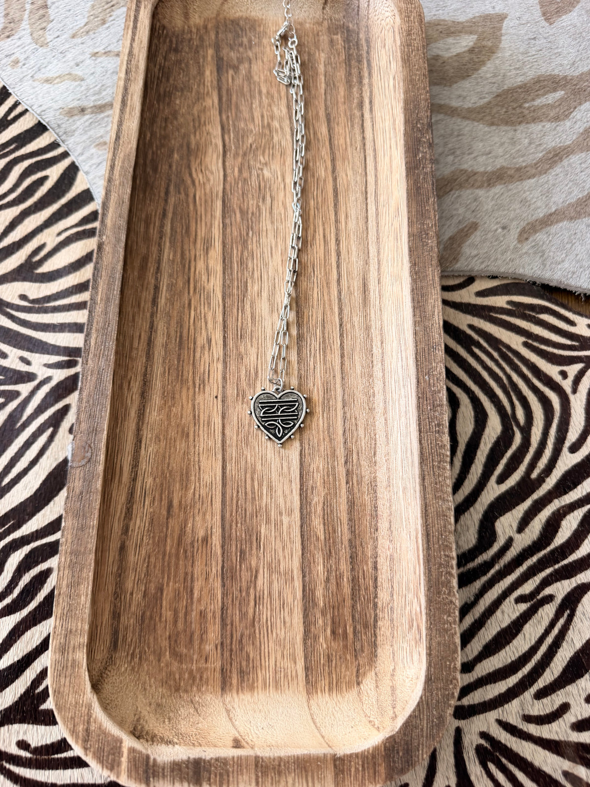 Heart Boot-Stitch Necklace