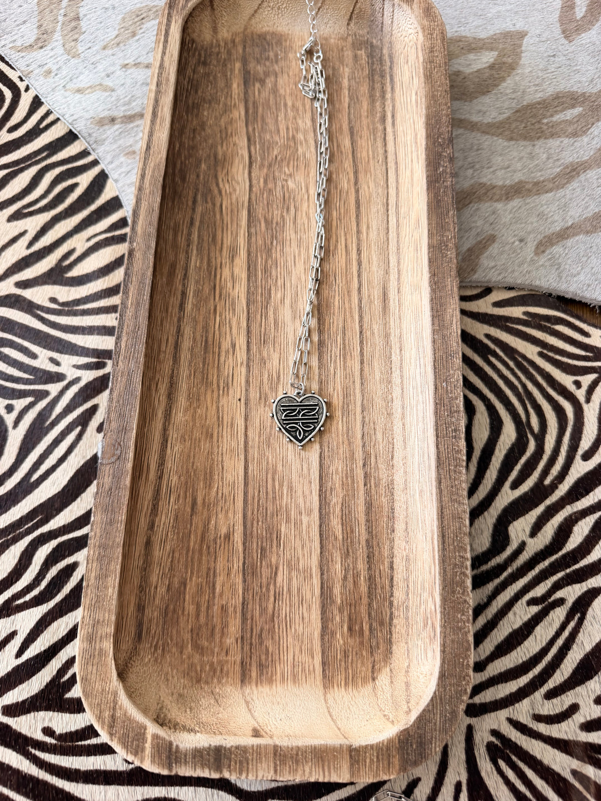 Heart Boot-Stitch Necklace