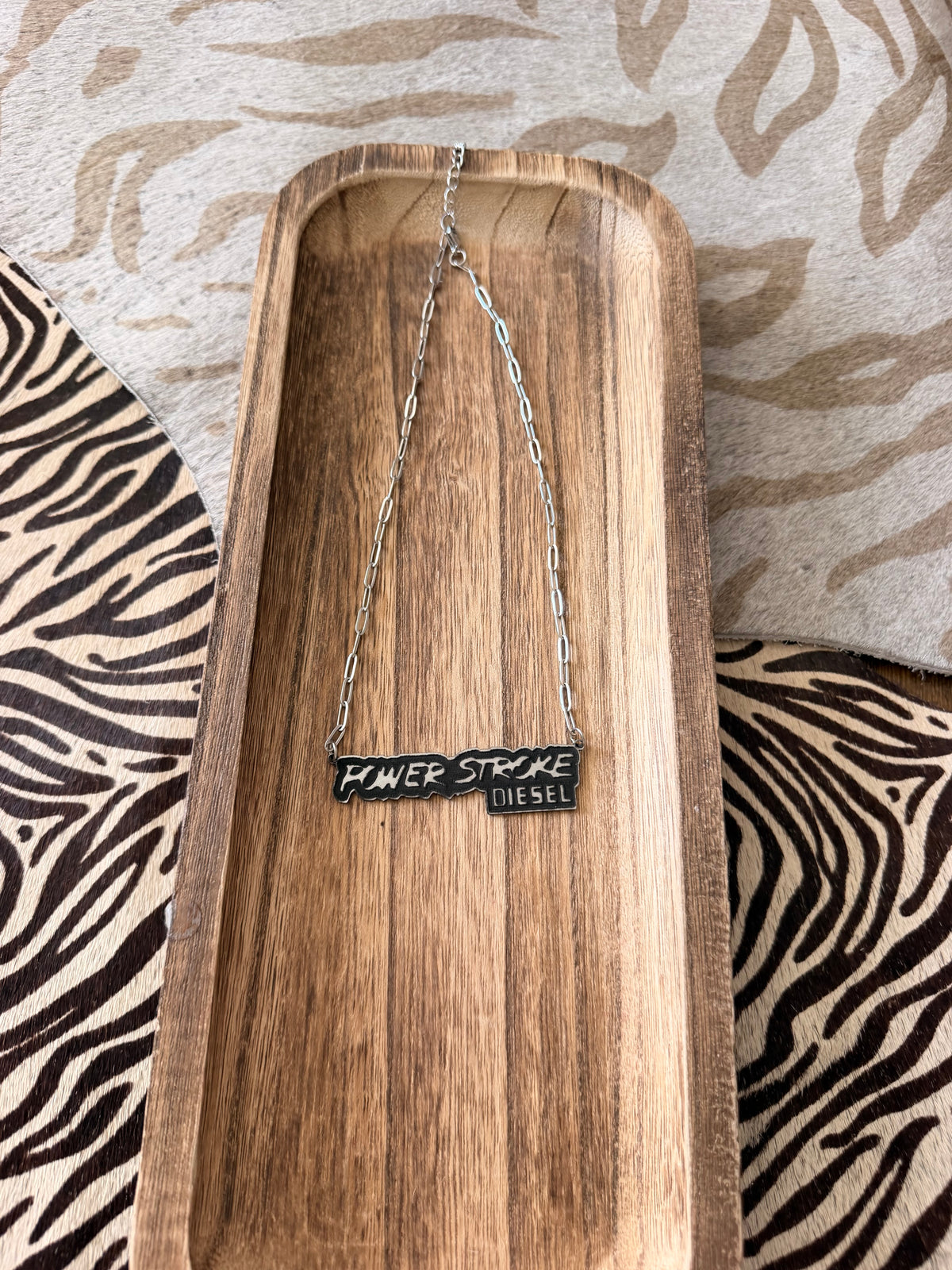 Powerstroke Lasered Necklace