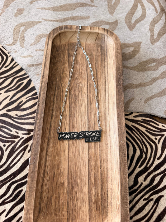 Powerstroke Lasered Necklace