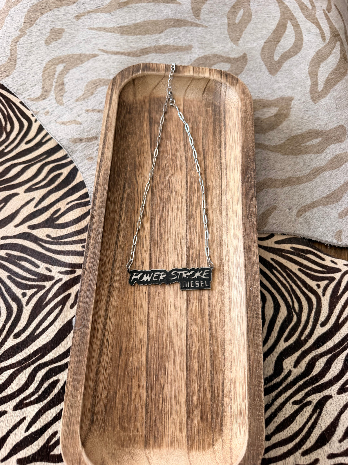 Powerstroke Lasered Necklace