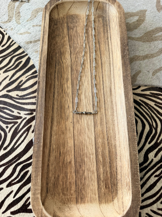 Sterling Silver Bar Necklace