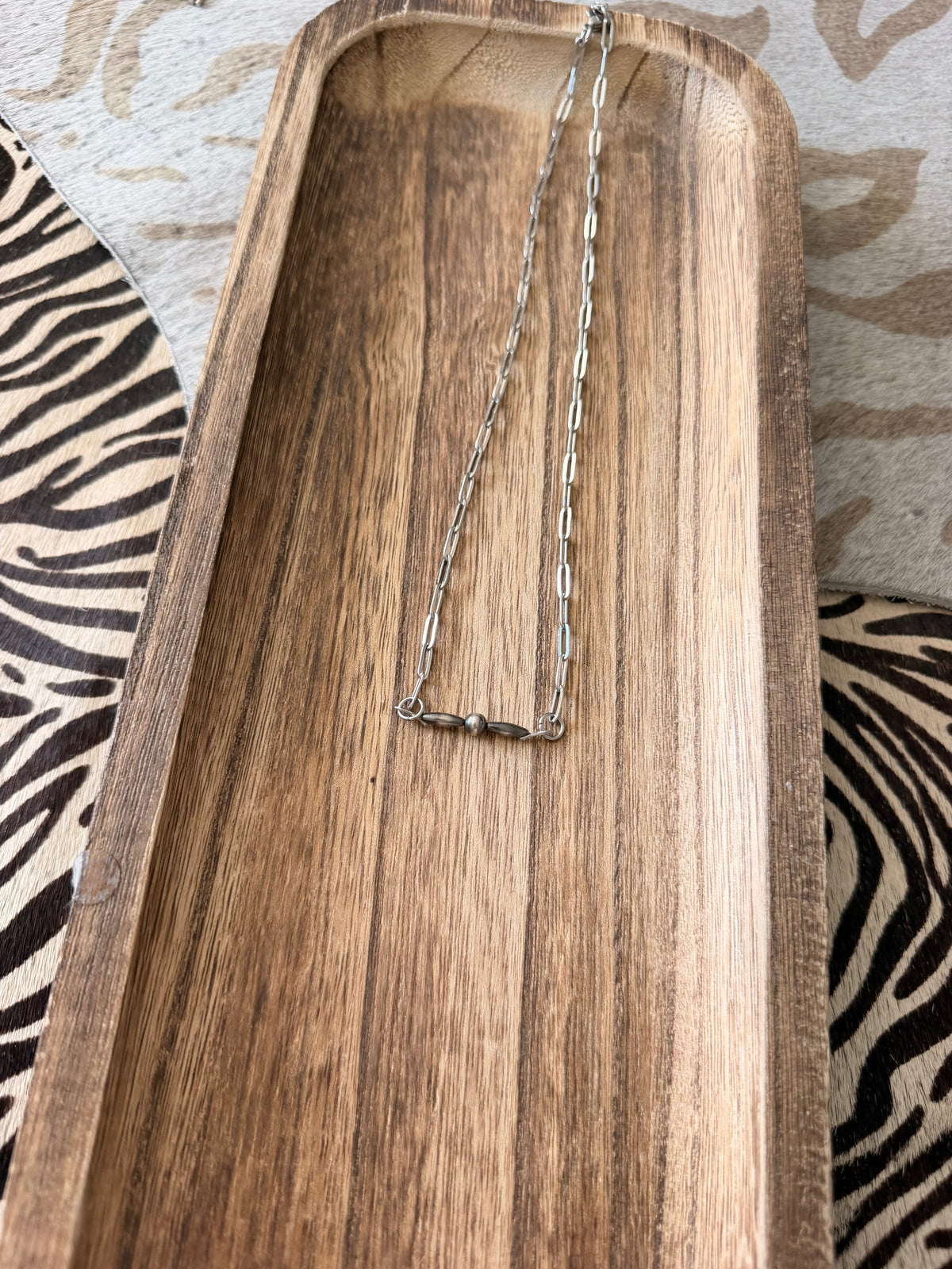 Sterling Silver Bar Necklace