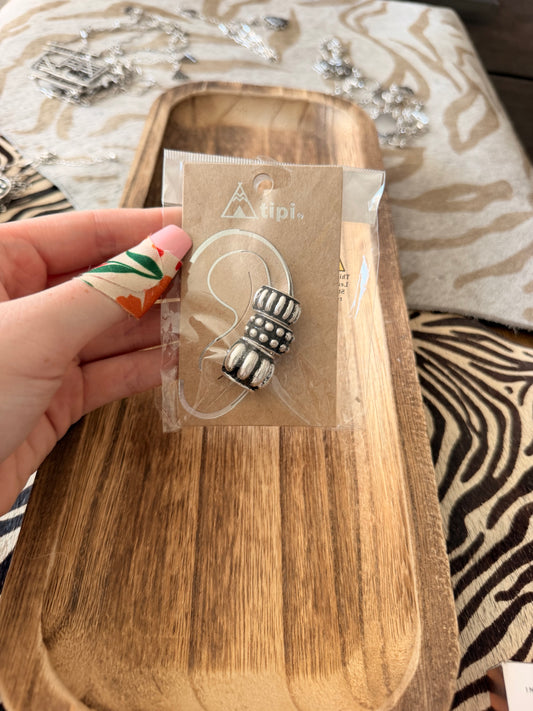 Half Dot Cuff Earrings