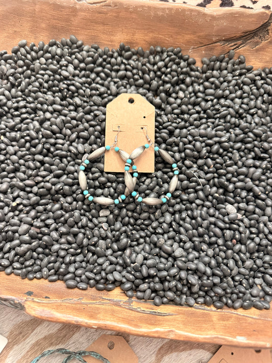 Torpedo and Turquoise Hoops