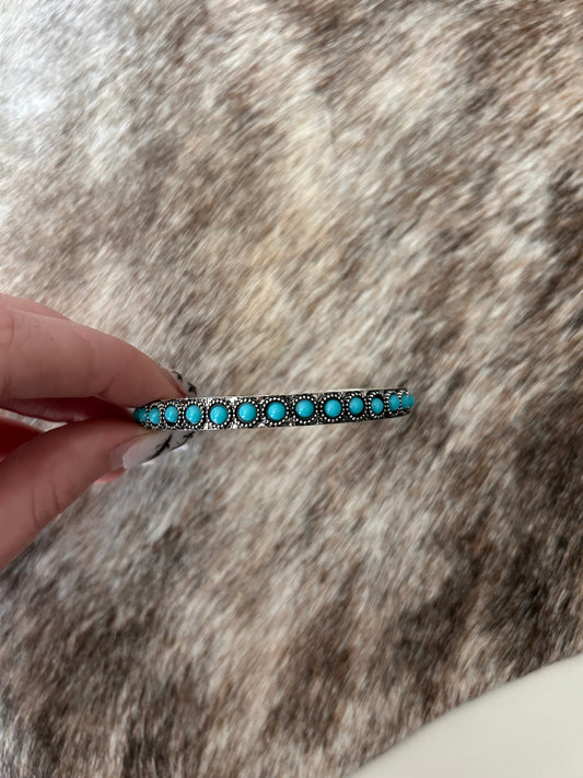 Turquoise and Metal Bracelete