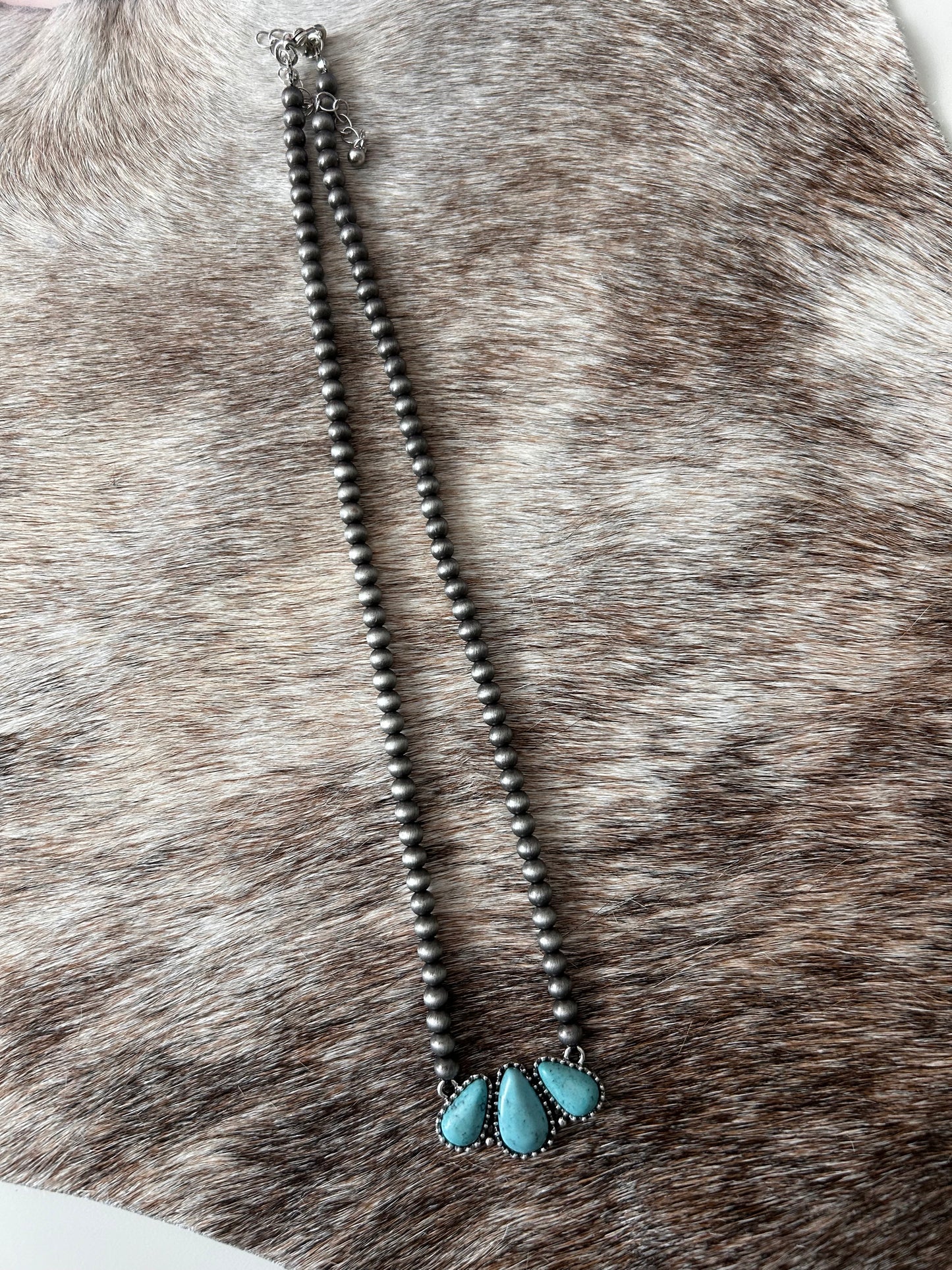 Turquoise and Love Necklace