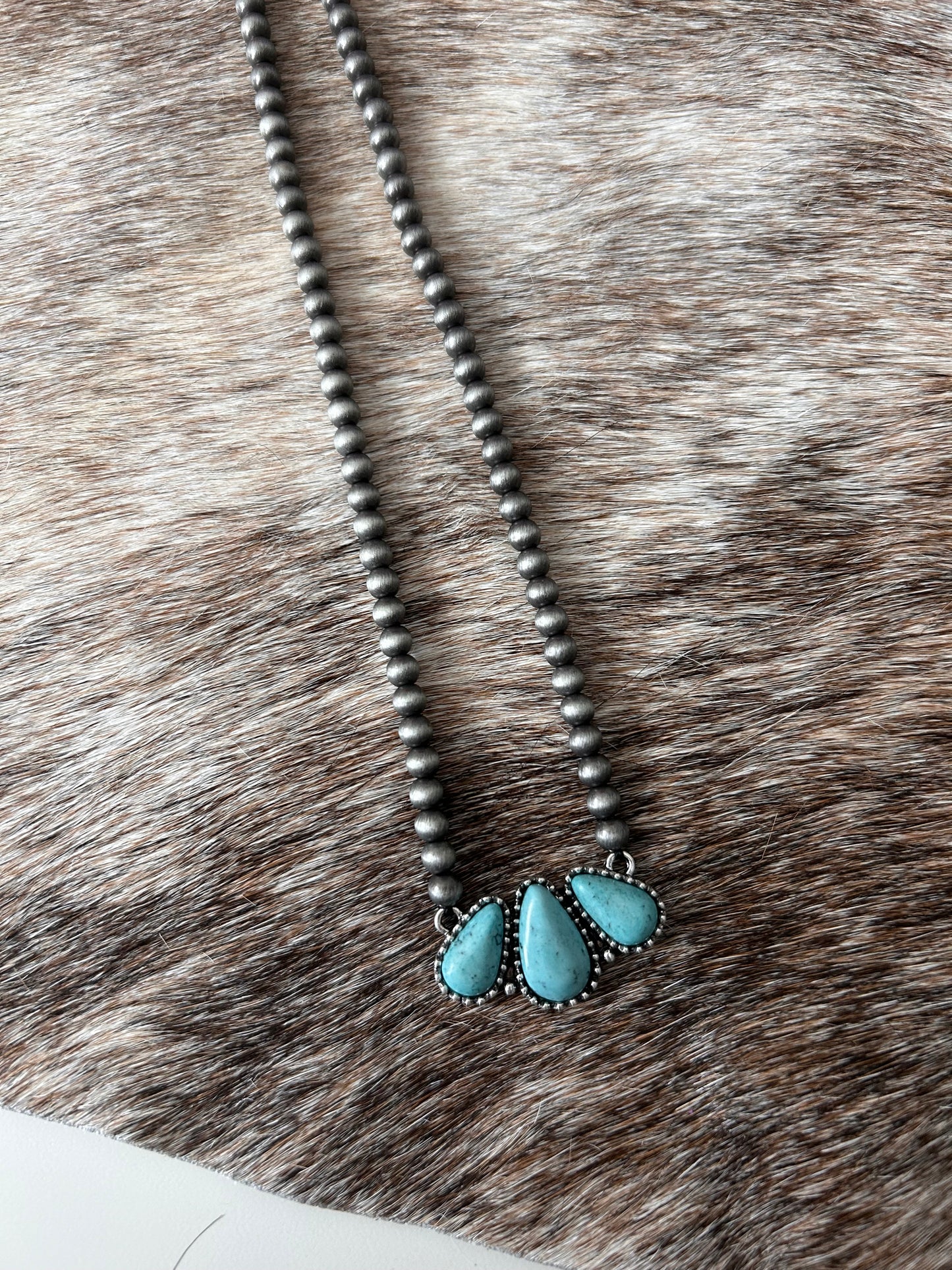 Turquoise and Love Necklace