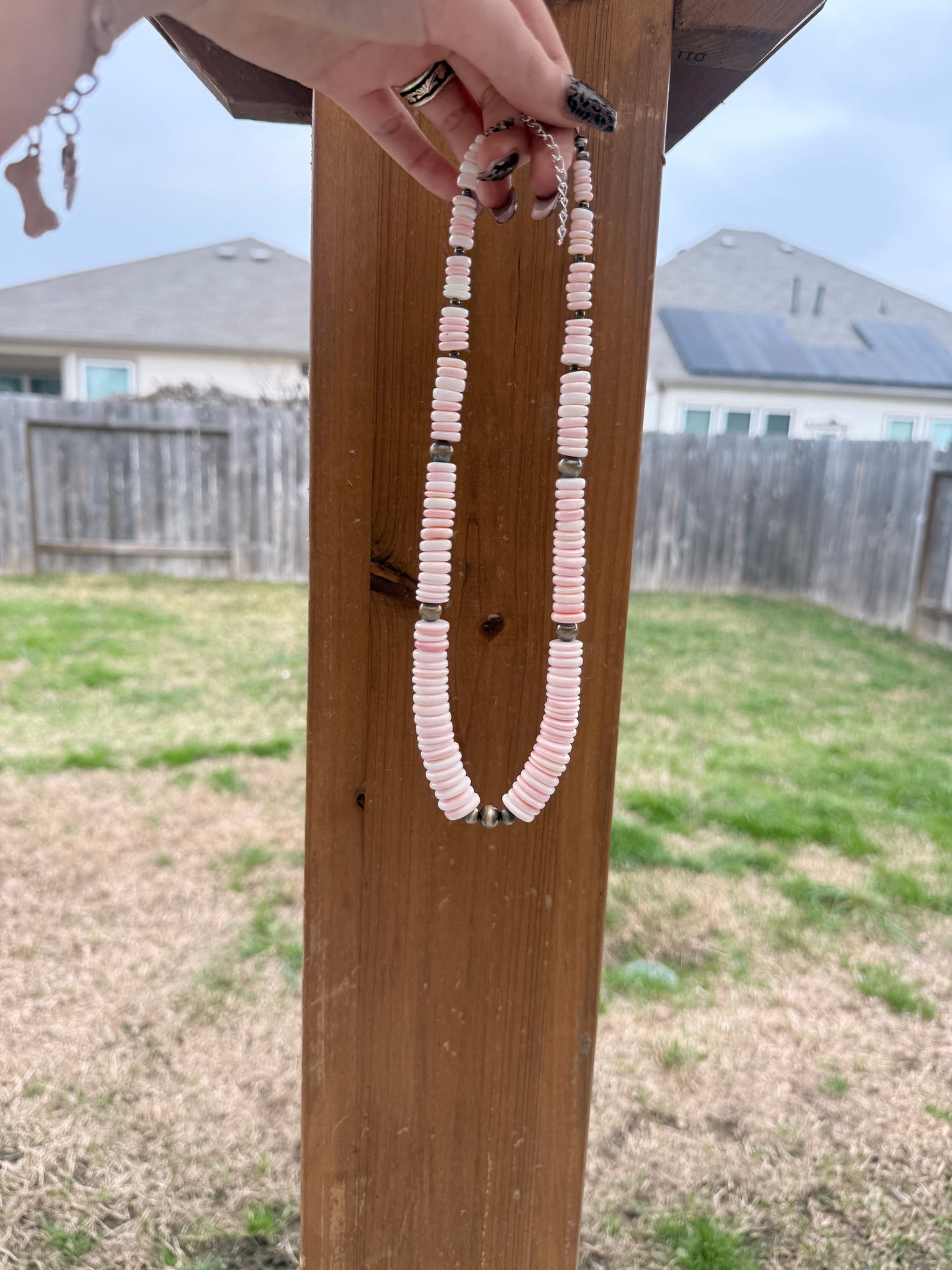 Pink Conch Necklace - Authentic