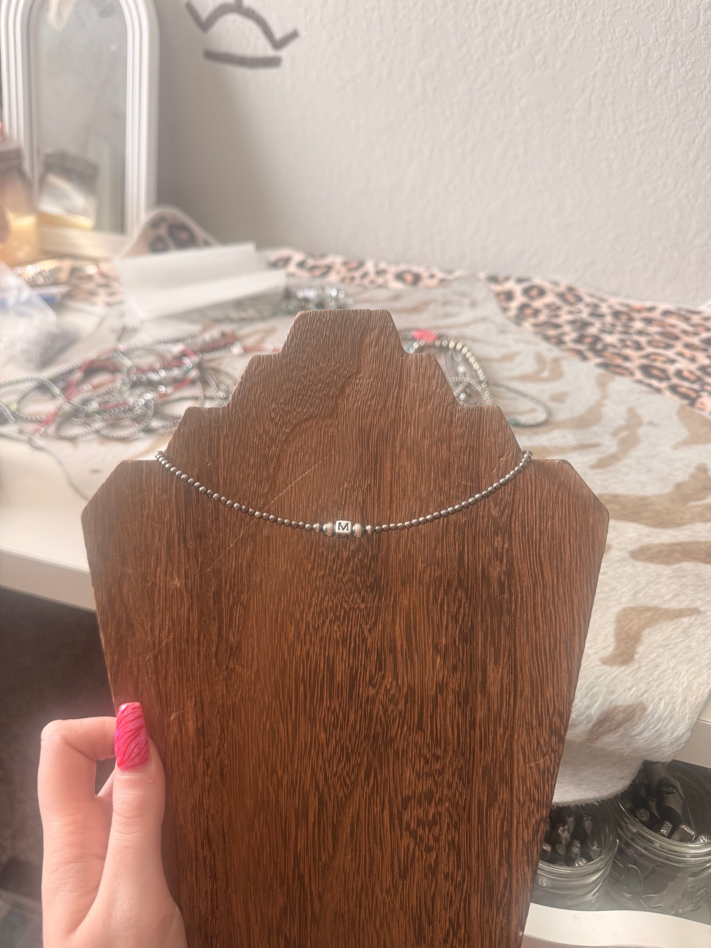 Silver Initial Necklace - Authentic