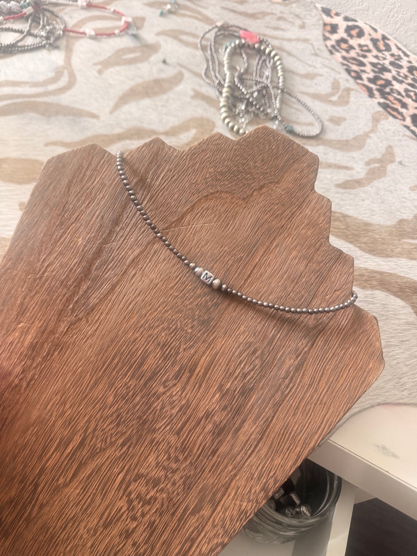 Silver Initial Necklace - Authentic