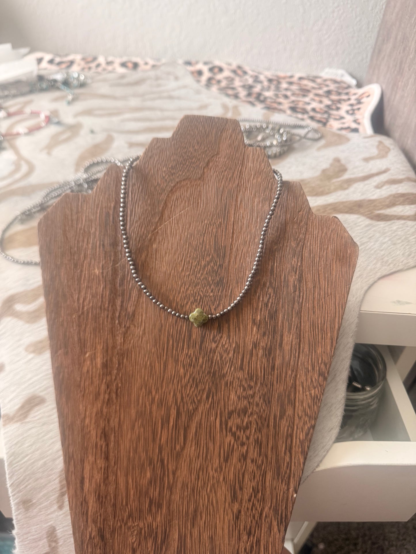 Cross Color Silver Necklace