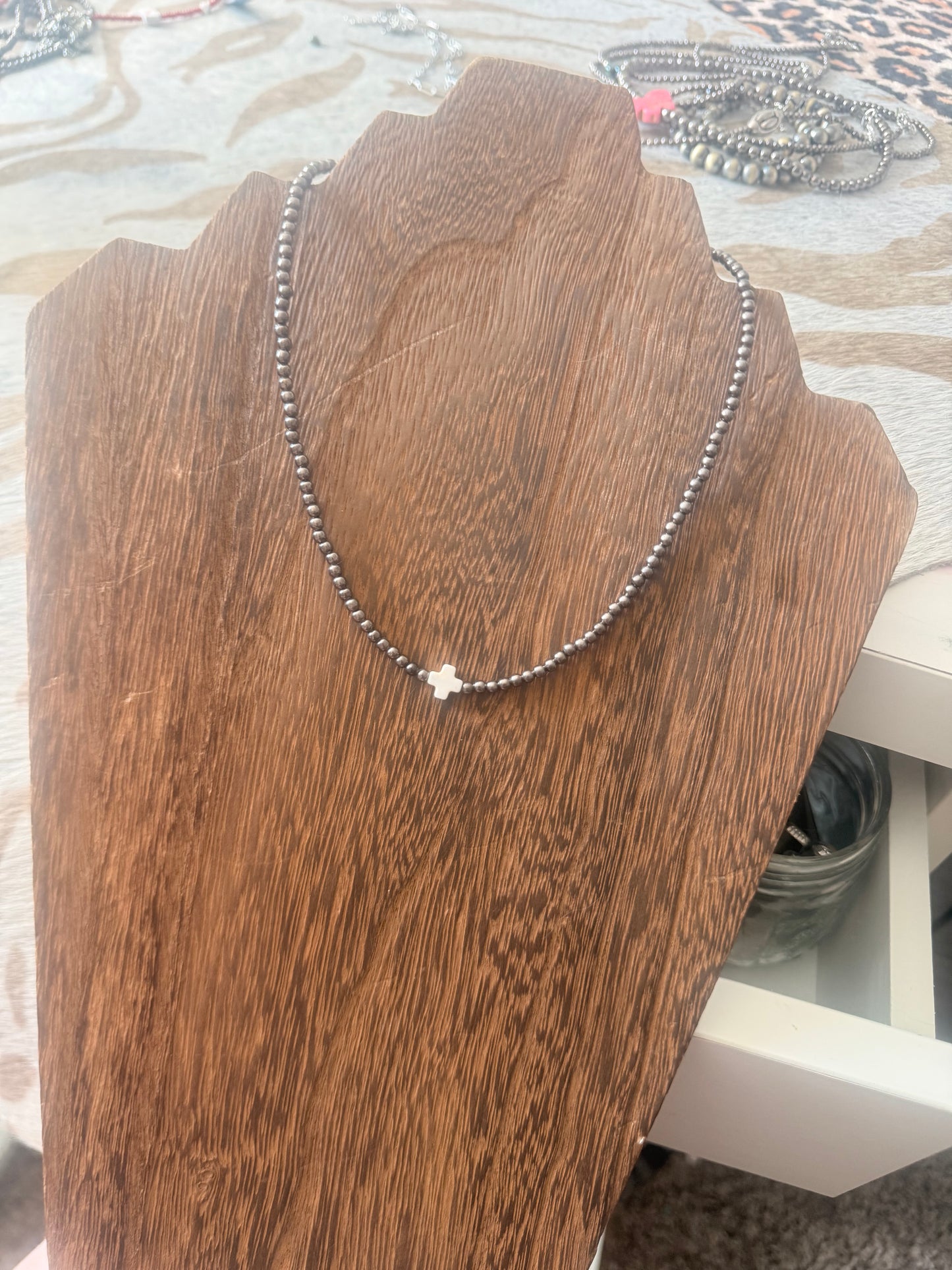 Silver on Silver Necklace