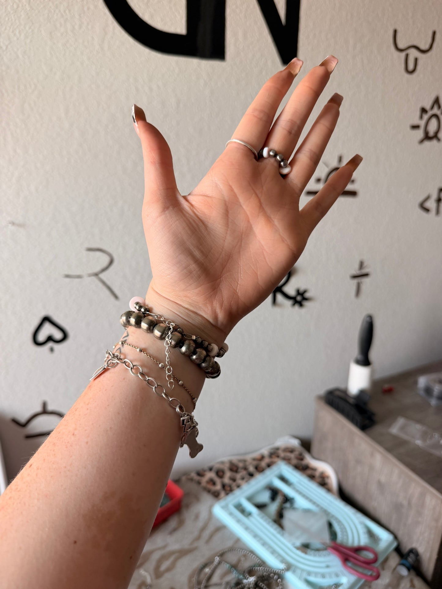 Pink Conch Hand Chain