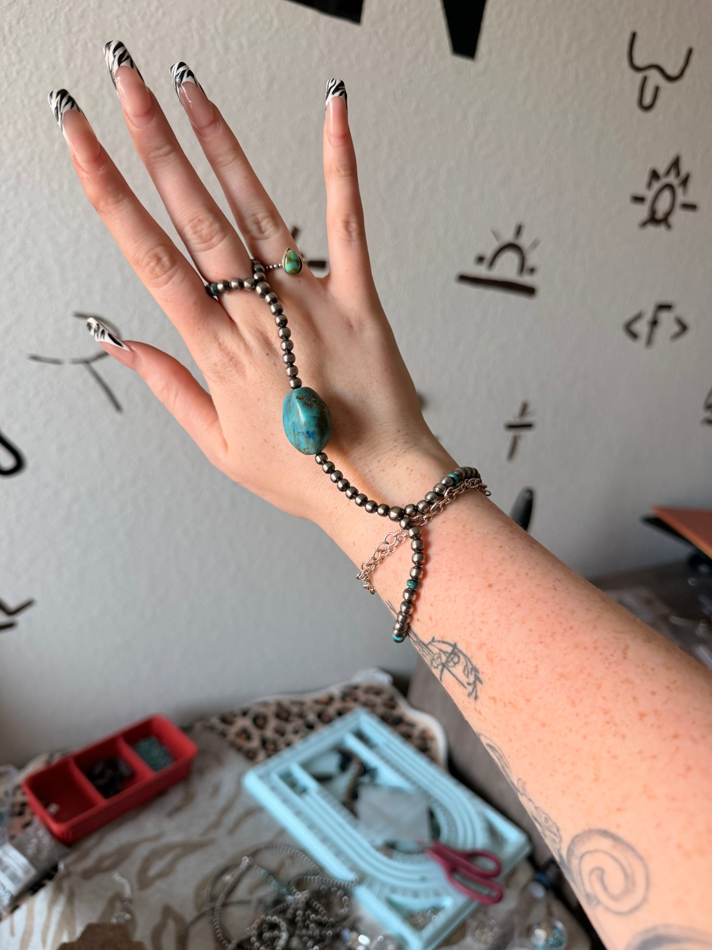 Turquoise Hand Chain