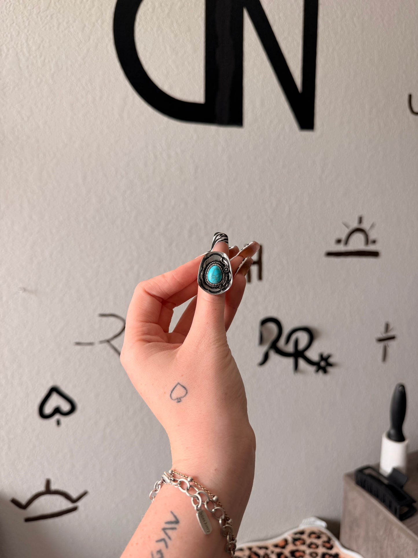 Turquoise Cowboy Hat Ring