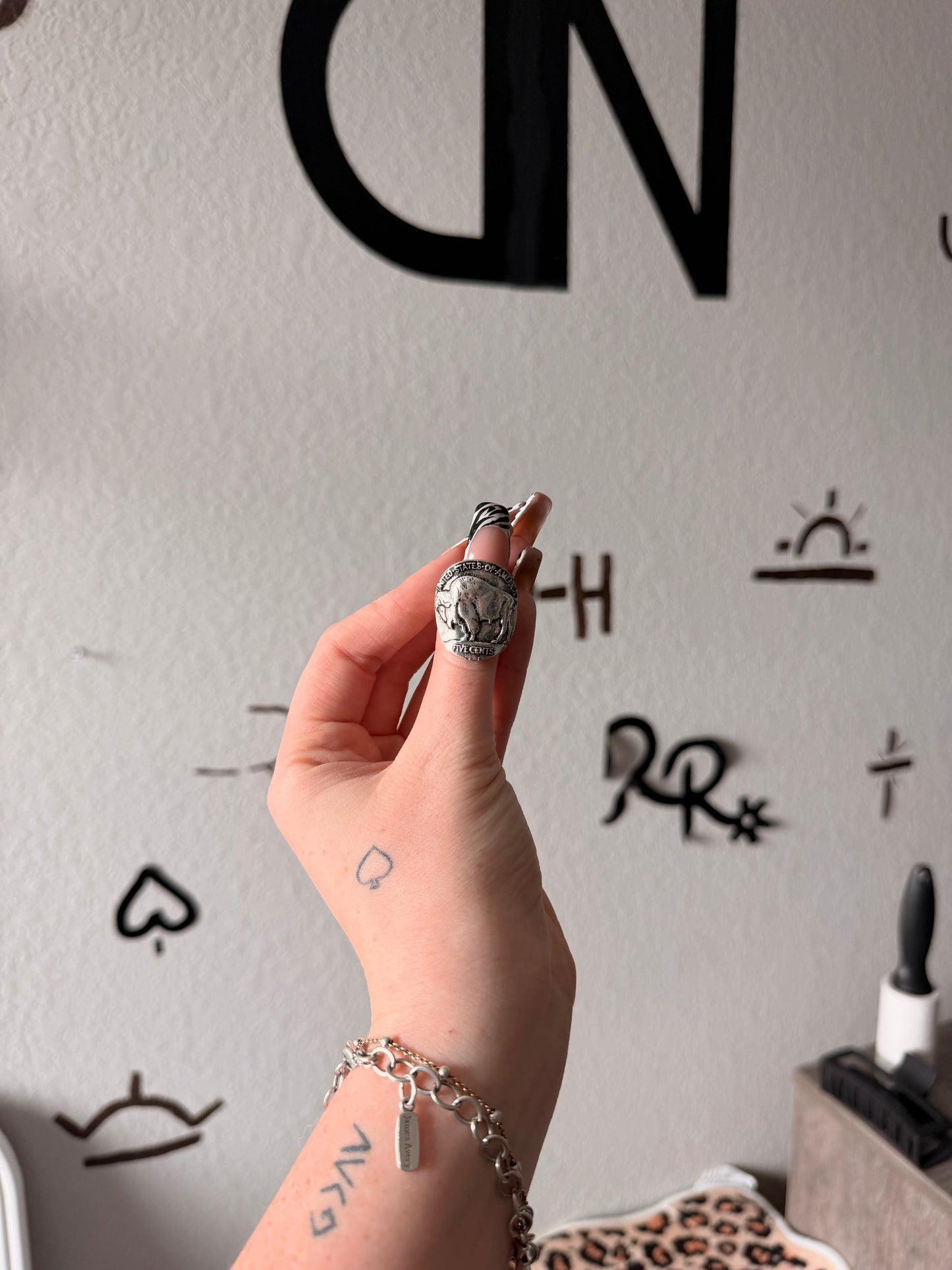Buffalo Coin Ring