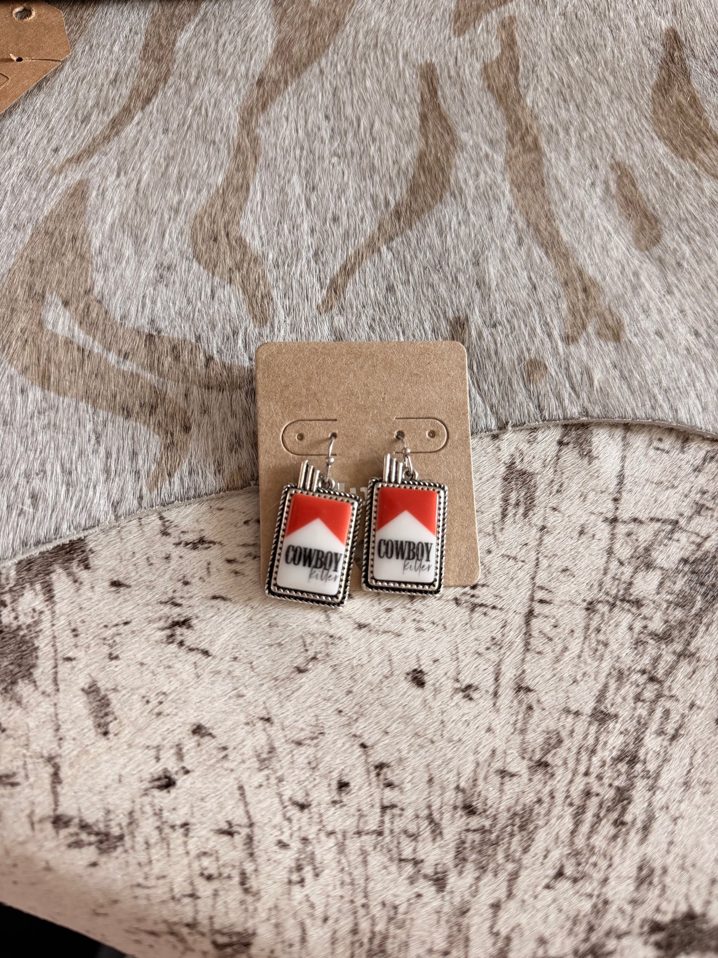Cowboy Cig Earrings
