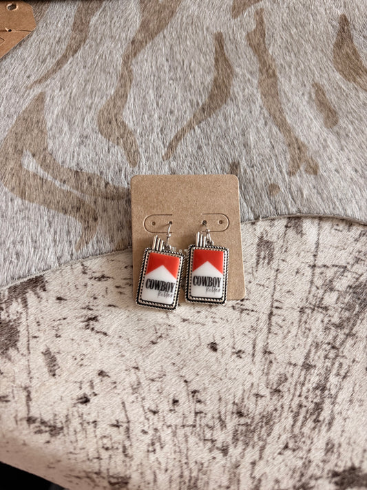 Cowboy Cig Earrings