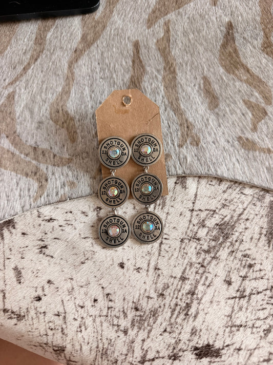 Holographic Shell Earrings