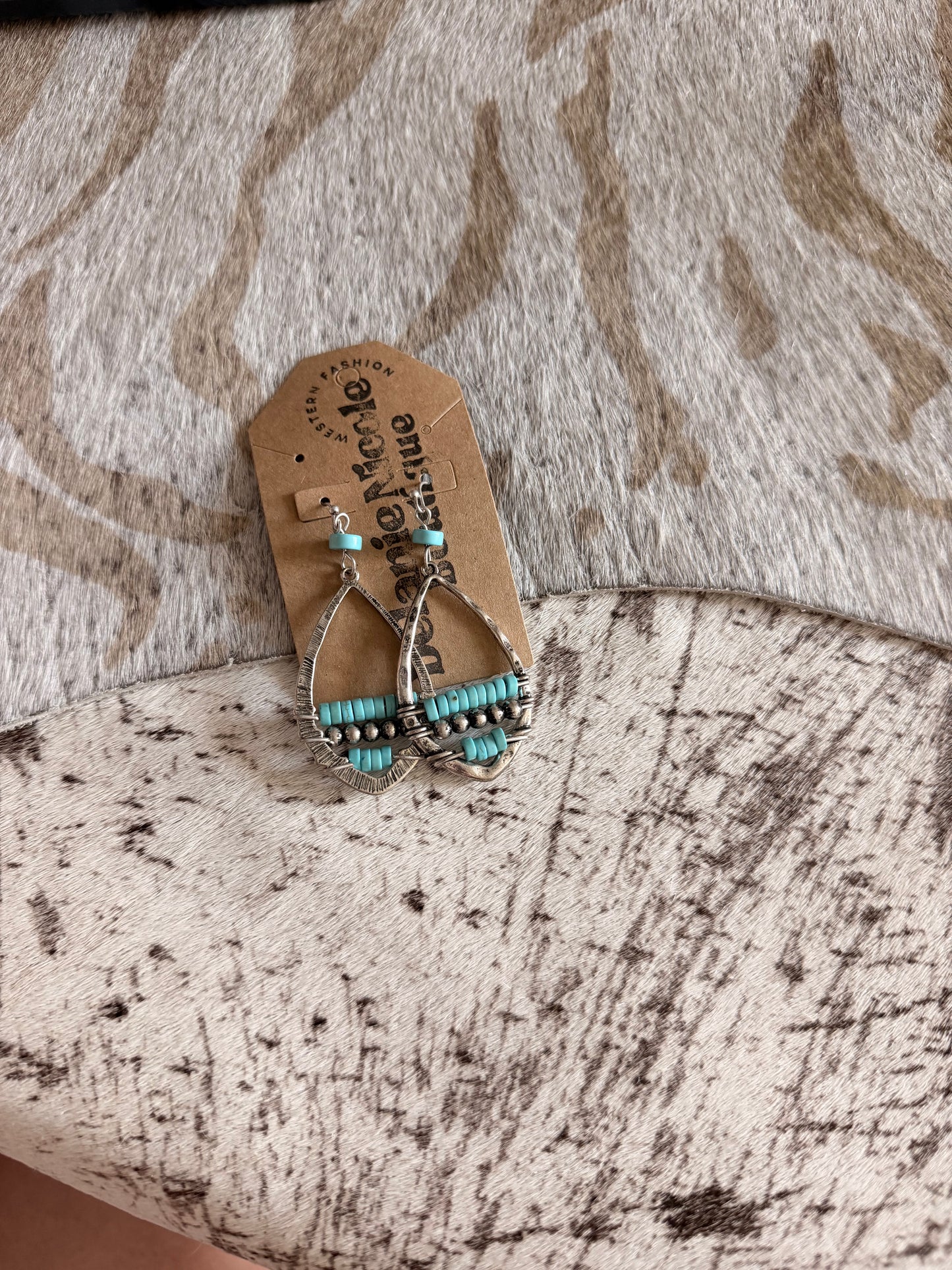 Bead Turquoise Earrings