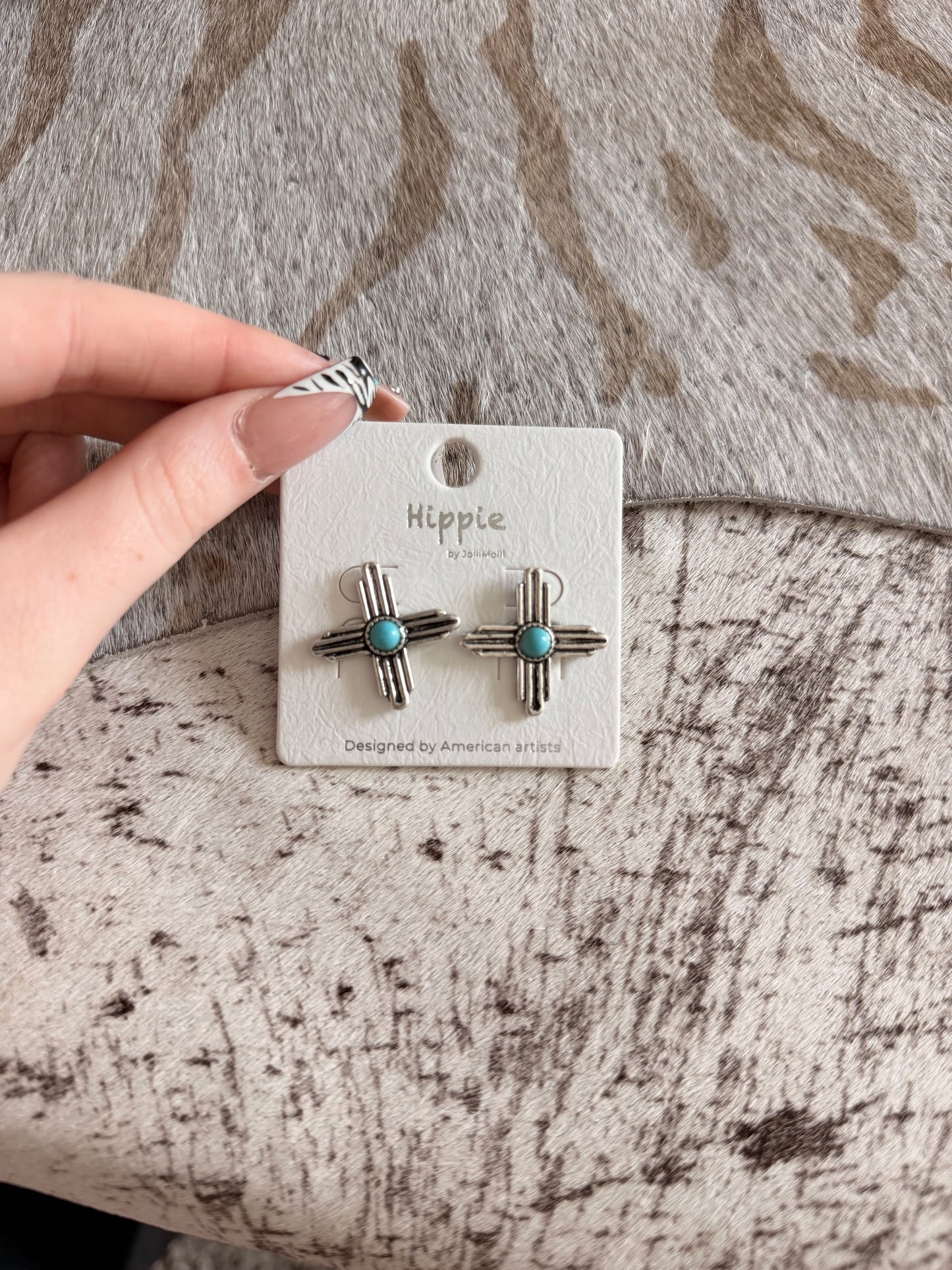 Turquoise Zia Earrings