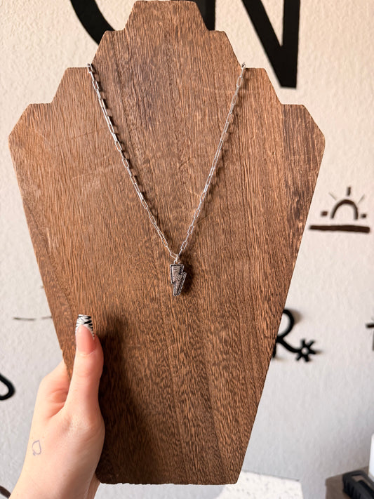 Small Lighting Bolt Necklace