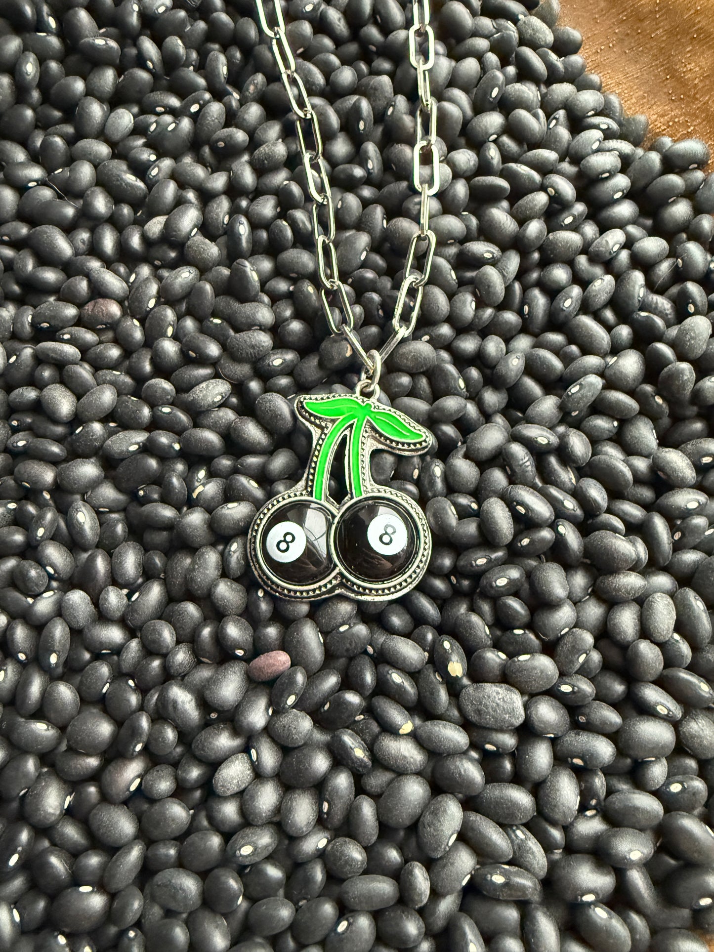 Cherry 8 Ball Necklace