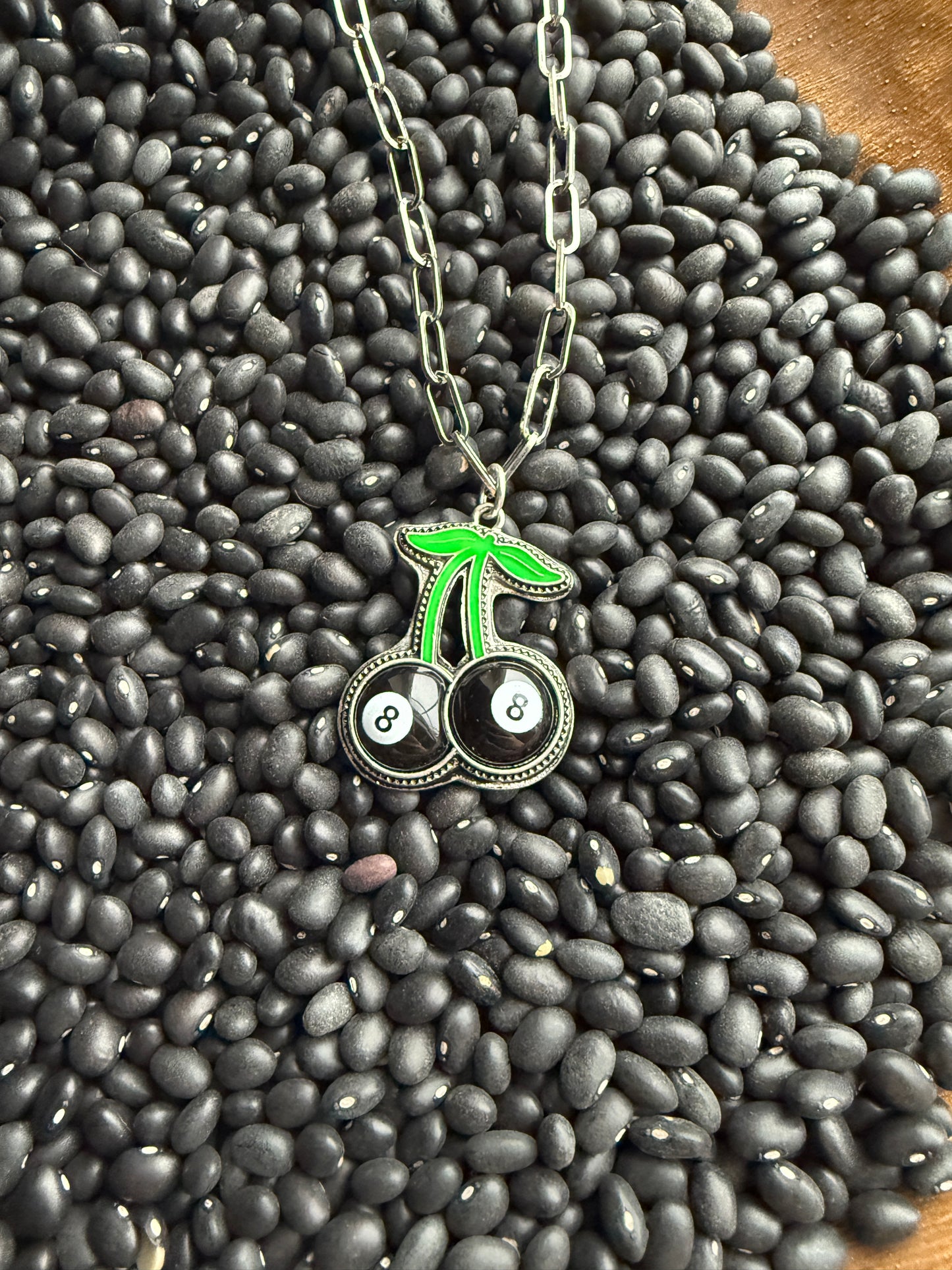 Cherry 8 Ball Necklace