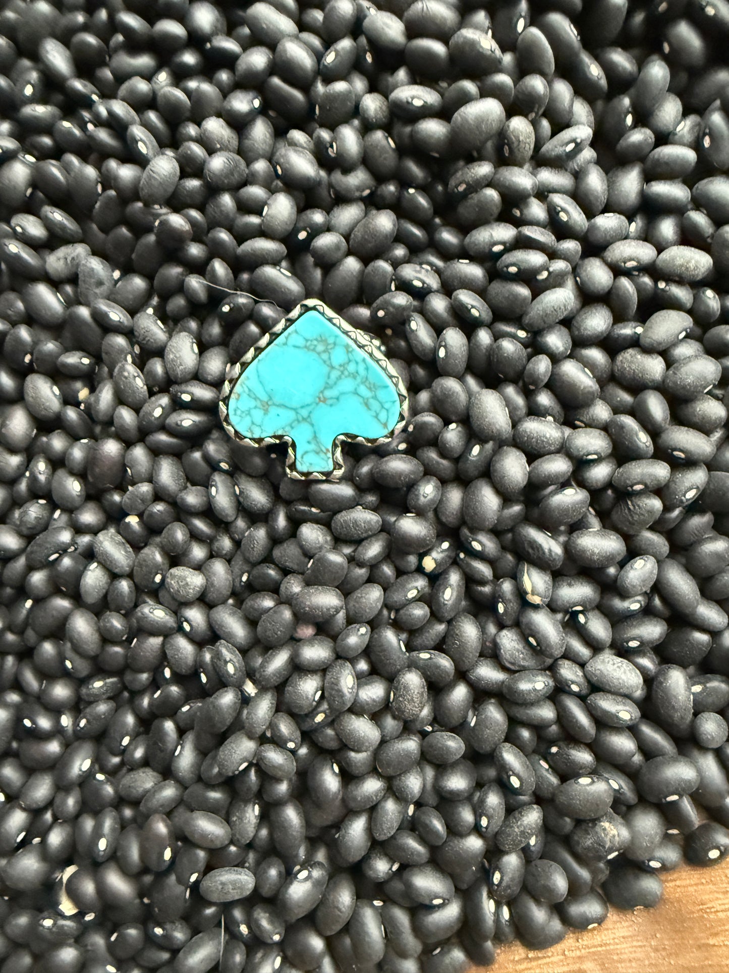 Turquoise Spade Ring