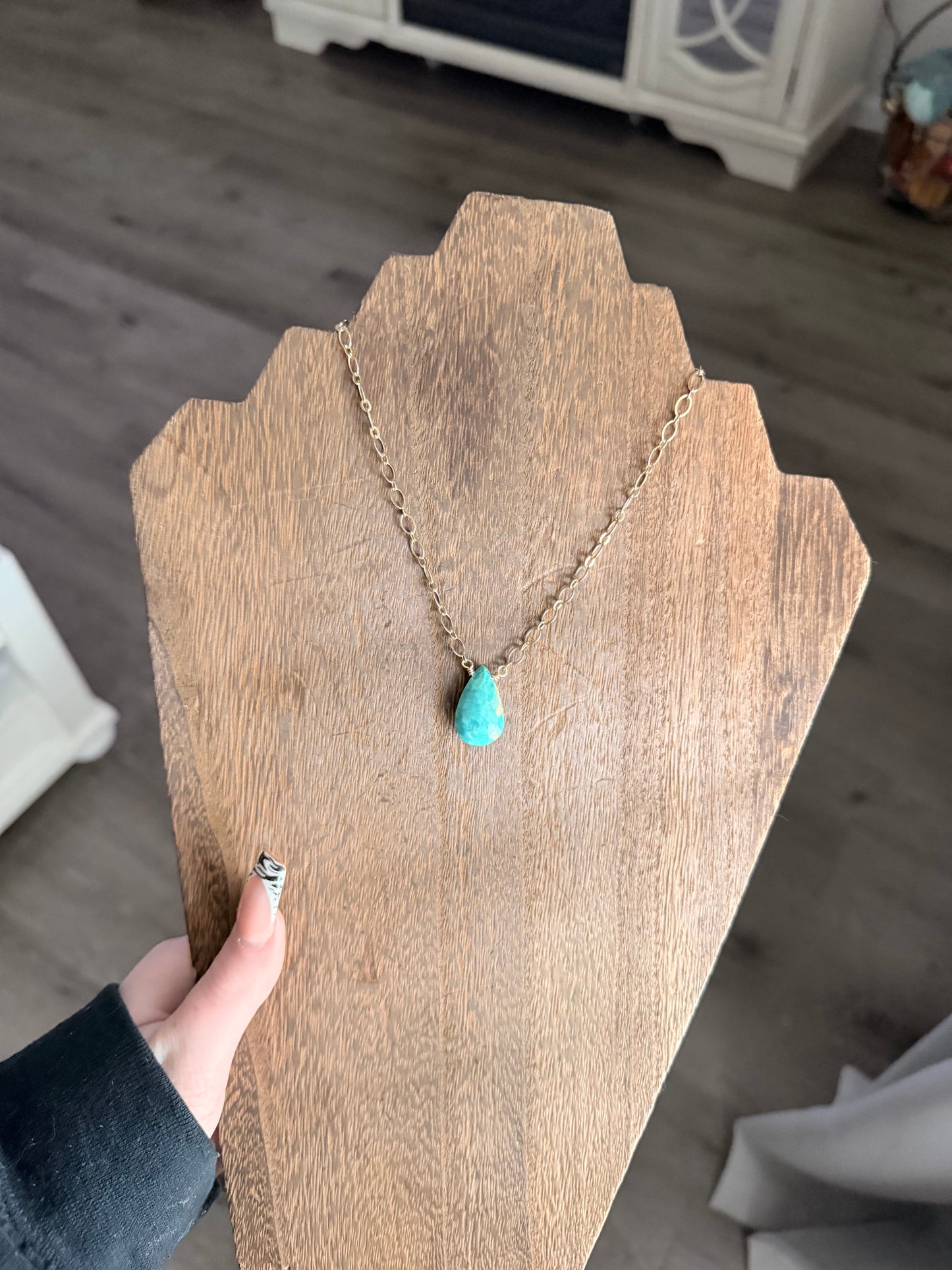 Authentic Gold Turquoise Necklace