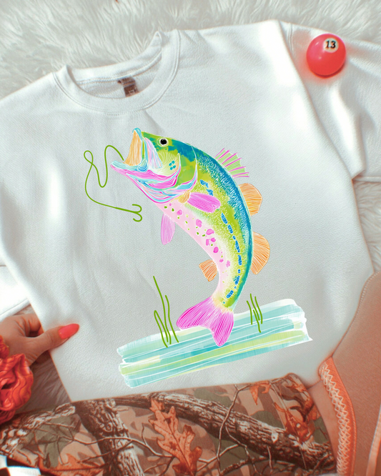 Hook Em Fish Tee