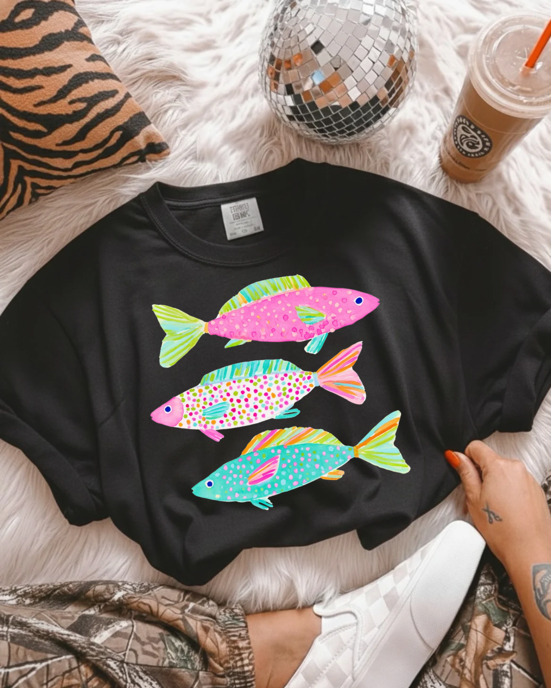 Pastel Trio Fish Tee