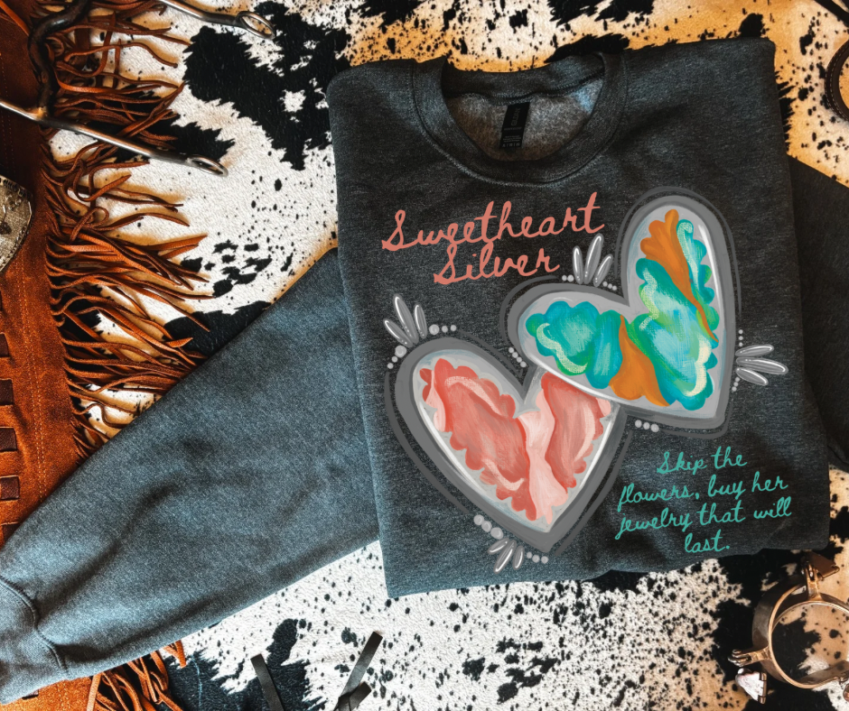 Sweatheart Tee with Writing