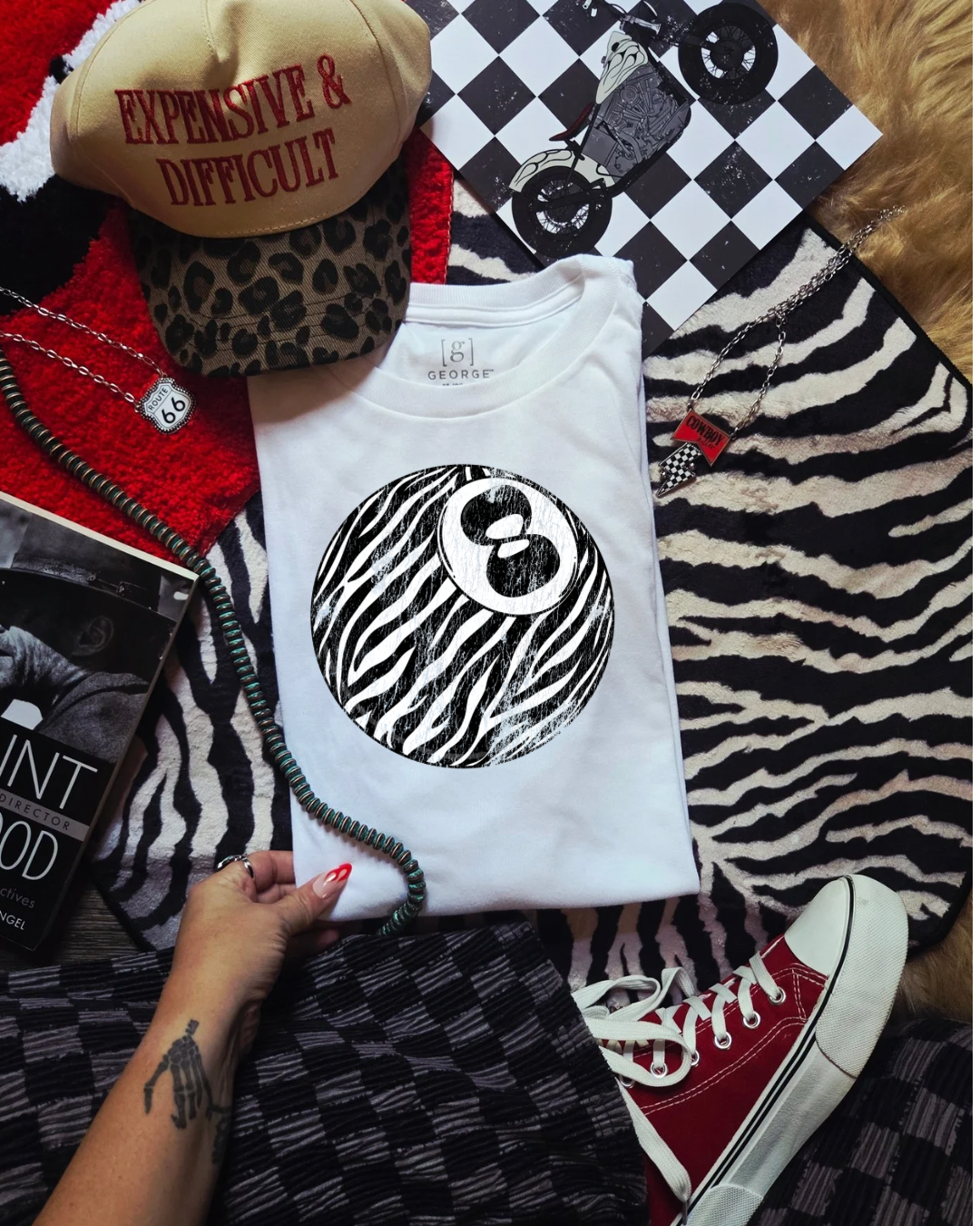 Zebra 8 Ball Tee